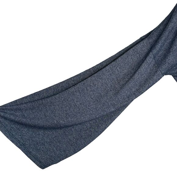 Caution To The Wind Small Pullover Top Hooded Stretch Flared Long Sleeves Blue - Picture 2 of 8